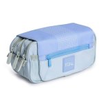 Estuche Portatodo Triple Grafoplás Kuru Azul 23 x 12 x 14 cm