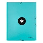 Cartella Scolastica A4 Antartik con 3 Scomparti e Chiusura Elastica Menta