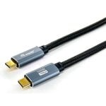 Cable USB 3.2 Gen 2 C a C Equip 3 m Negro 100 W PD 10 Gbps