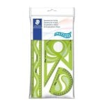 Set de géométrie Staedtler Ultraflex 4 pièces, ambidextère, vert