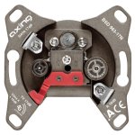 Multiprise Axing BSD 963-17N 3 prises R/TV+SAT Gris certifiée CE