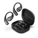 Auriculares JLab Epic Open Sport sans fil Bluetooth 5.4 avec réduction de bruit, LDAC et charge sans fil, noir