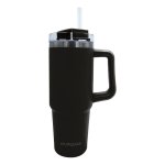 Cálice de viagem Muitomas Travelmug 900 ml Preto Aço Inoxidável Dupla Parede