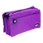 Estuche Escolar Grafoplás Bits and Bobs Cuádruple Violeta Expandible