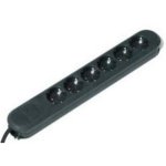 Bachmann SMART Steckdosenleiste 6-fach mit Schalter und Schutz 3 m, Wandmontage möglich