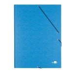Cartella Liderpapel Folio Prolungato con Gomma Cartoncino Blu Chiaro