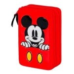 Estuche Plumier Triple Karactermania Disney Mickey Mouse 44 Piezas