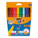 Set 12 Pennarelli Lavabili Bic Visa Kids
