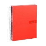 Quaderno Spirale A4 Liderpapel 80 fogli 90gr Rosso