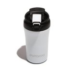 Taza de viaje Muitomas WBOTTLETH350WH 350 ml Aço inoxidável Preto e Branco