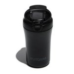 Cálice de viagem Muitomas WBOTTLETH350BK com canudo integrado 350 ml Preto