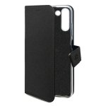 Funda para móvil Celly WALLY portefeuille cuir synthétique noir avec support pour Galaxy A15