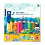 Set de 24 Lápis de Cores Aquareláveis Staedtler Noris Aquarell com Pincel