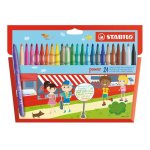 Estuche de 24 Rotuladores Escolares STABILO Power