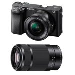 Cámara Mirrorless Sony Alpha a6400 24.2MP 16-50mm + 55-210mm 4K WiFi Bluetooth