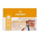 Bloc Dibujo Canson Basik Espiral A4+ 20 Hojas Microperforado 130 g/m²