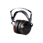 Casque Monoprice M1060 filaire ouvert noir et marron pour musique