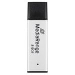 Memoria USB MediaRange MR1904 512 GB USB-A 3.2 Gen 1 250 MB/s negra y plata