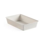 Cesta Organizadora de Cajones Tatay Bohol A5 Plástico Reciclado Sky White
