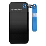 Festplatte Verbatim Pocket SSD 512GB M.2 USB Typ-C 10 Gbps Schwarz Blau