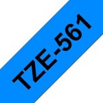 Cintas pour imprimantes d'étiquettes Brother TZE-561 36 mm Noir sur Bleu