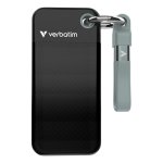 Disco Rigido Verbatim Pocket SSD 256GB USB Tipo C 10GB/s Ignifugo