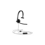 Auriculares Mono Logitech H570e com Fio USB para Escritório Cancelamento Ruído Preto