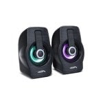 Haut-parleurs Audiocore 2 voies filaires avec contrôle rotatif et rétroéclairage 3W alimentation USB