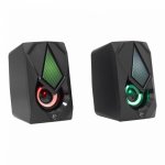 Colunas White Shark BEAT 2.0 com fio 6 W com iluminação USB