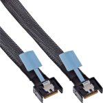 Cable SAS InLine 27662B MCIO x4 0,75 m Macho/Macho