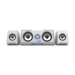 Colunas C-Tech 2.1 canais USB 16 W com controlo rotativo branco