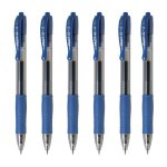 Bolígrafo Pilot G-2 Retráctil Punta Fina 0.7 mm Set de 6 Unidades Azul