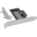 Carte d'interface InLine 76660V PCIe 3.0 M.2 NVMe 32 Gb/s avec LED intégrée