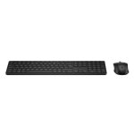 Clavier HP 490C multidispositif silencieux noir avec souris incluse et touches programmables