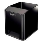 Cubilete Portalápices Leitz Sound Wow con Amplificador de Sonido Negro