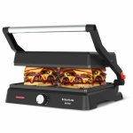 Grill Bistro Taurus 2 en 1 2600W Plancha y Grill 29x23 cm Antiadherente