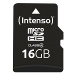 Tarjeta MicroSD Intenso 3403470 16 GB Clase 4 con adaptador SD