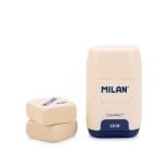 Afilaborra Milan Compact Serie 1918 Pack Afilaborras con 2 Gomas de Recambio