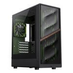 Caixa GameMax AERIS 330 MB Preta com Mesh e Vidro Templado