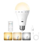 Lâmpada LED Recarregável USB-C E27 3W Autrucker 3 Tonos de Luz Ajustáveis