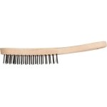 Brosse Manuelle Métallique Pferd, Acier Inoxydable 3 Rangées, Fil 0,35 Mm, Lot De 10