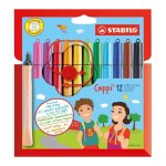 Estuche de 12 Rotuladores Ergonómicos Stabilo Cappi