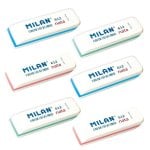 Gomma da cancellare Milan Cpm612 Set 6 Gomme Nata® Biselate