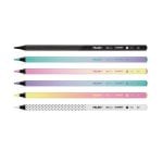Matite Colorate Rotonde Milan Sunset - Scatola da 6 - Mine Spesse - Legno Sostenibile