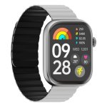 imilab IMIKI ST2 Bluetooth 5.2 49mm IPS Plata Correa Negra y Plata IP68 SpO2 Pulsómetro