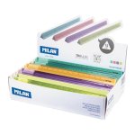 Caja de 60 Reglas Triangulares 15 cm Milan New Look Plástico Transparente