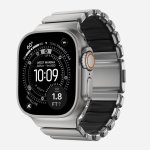 Correia Nomad Stratos Band para Apple Watch Ultra 1-11 e SE Titânio Natural