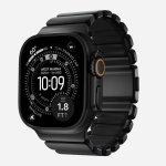 Correia Nomad Stratos Band para Apple Watch Ultra 1-11 e SE, Titânio Preto