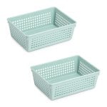 Bandejas Organizadoras Plastic Forte Multiusos Verde Juego de 2