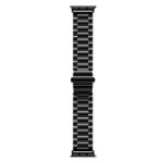 Armband Just in Case für Apple Watch 44/45/46/49mm Edelstahl Schwarz